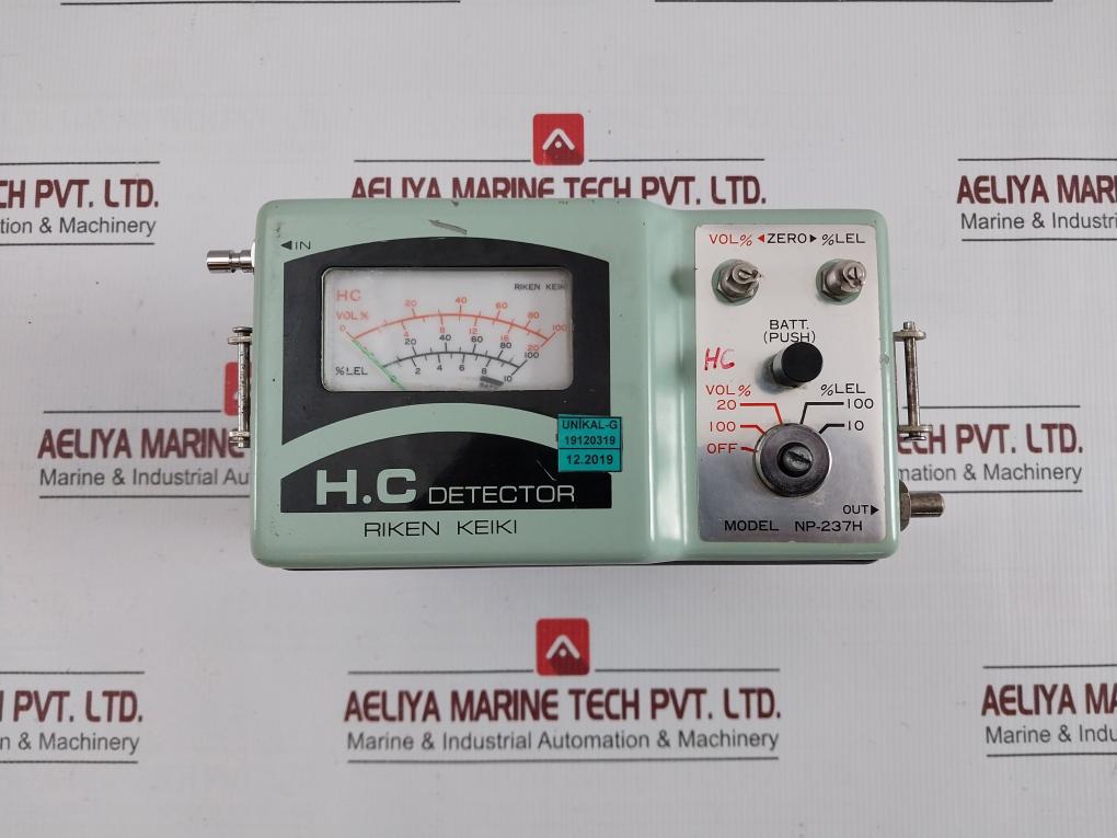 Riken Keiki Portable Hc Vapor Detector Lel Monitoring Unit Np-237H