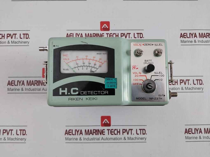 Riken Keiki Portable Hc Vapor Detector Lel Monitoring Unit Np-237H