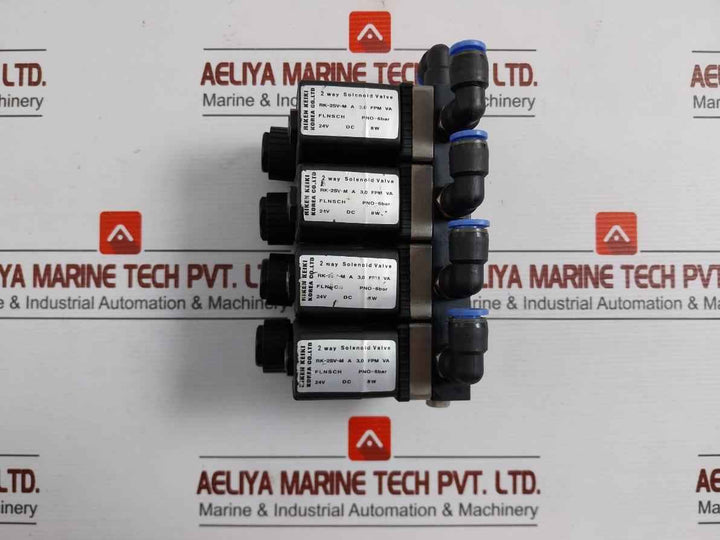 Riken Keiki Rk-2Sv-m A 3,0 Fpm Va 2 Way Solenoid Valve Assy 24Vdc 8W