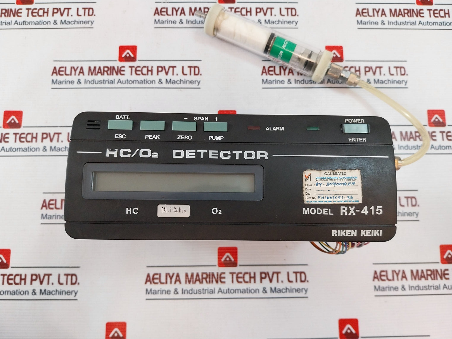 Riken Keiki Rx-415 Hc/O2 Multi Gas Detector De-3123-1/Os-b3