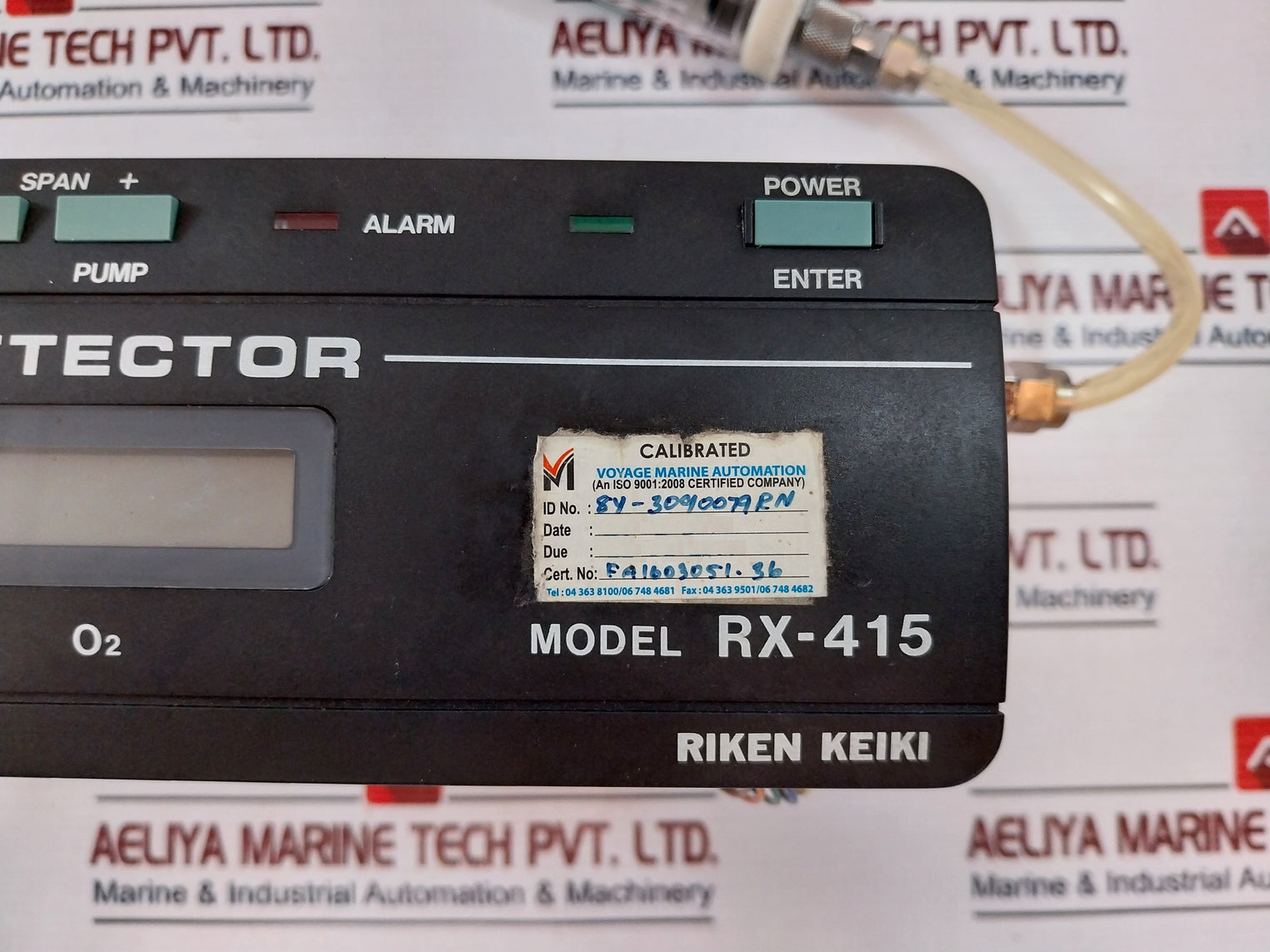 Riken Keiki Rx-415 Hc/O2 Multi Gas Detector De-3123-1/Os-b3