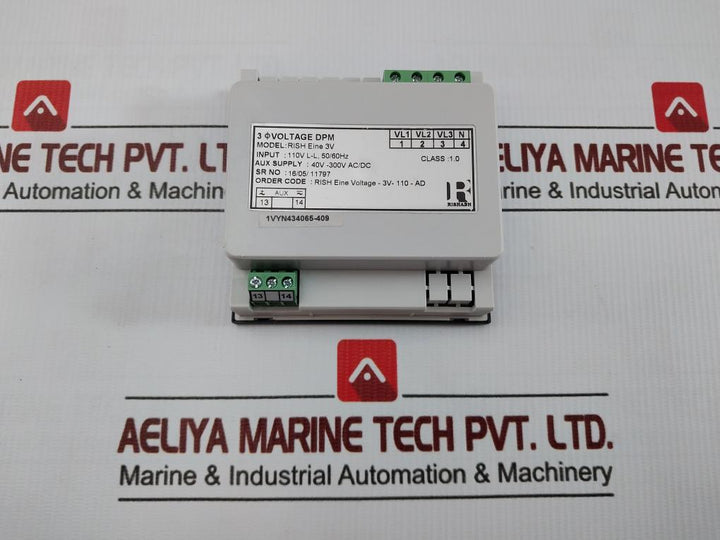 Rish Eine 3V Digital Panel Meter 40V-300V Ac/Dc Rishabh