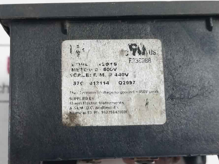 Rishabh 0-600V Analog Voltmeter 850V 12015