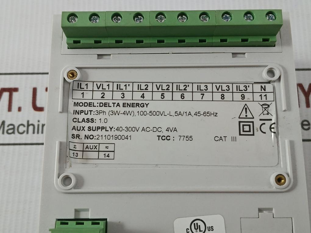 Rishabh 3Ph 40-300Vac-dc 45-65Hz Rish Delta Digital Energy Meter
