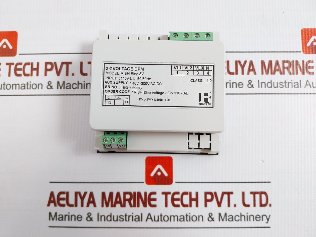 Rishabh 40V-300V Ac/Dc Digital Panel Meter Rish Eine 3V