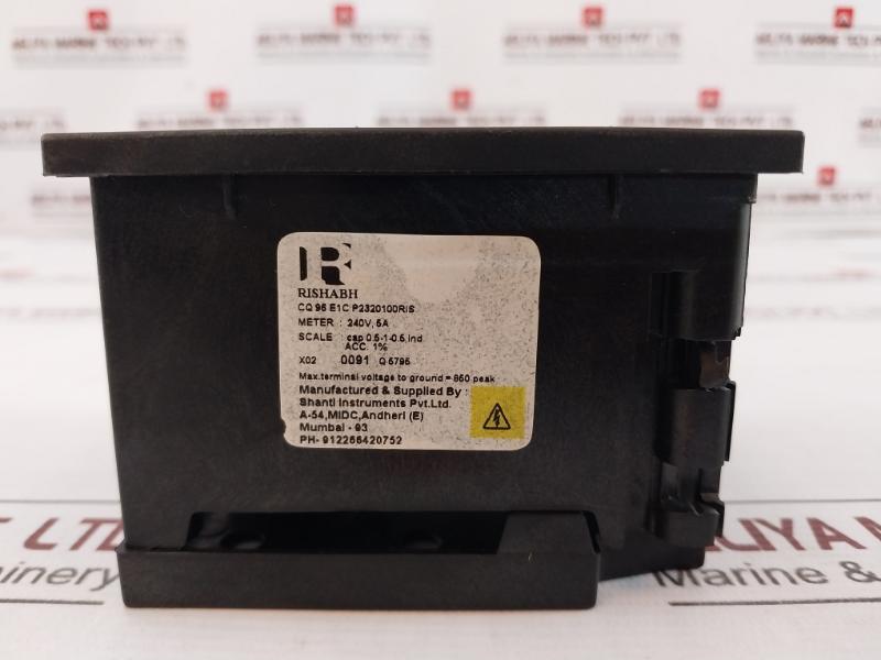 Rishabh Cq 96 Power Factor Meter 300V 50Hz 240V, 5A X02 0091 Q 5795