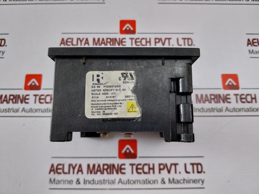 Rishabh 400/5A Ammeter EQ 96 P1030310RIS 0-400 A