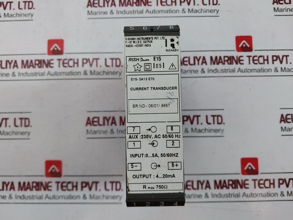 Rishabh E15-3a13 E70 Rish Ducer E15 Current Transducer