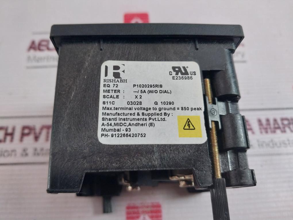 Rishabh Eq 72 Analog Panel Meter E236986