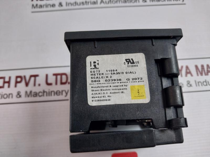 Rishabh Eq 72 Analog Panel Meter 150/5A 850V