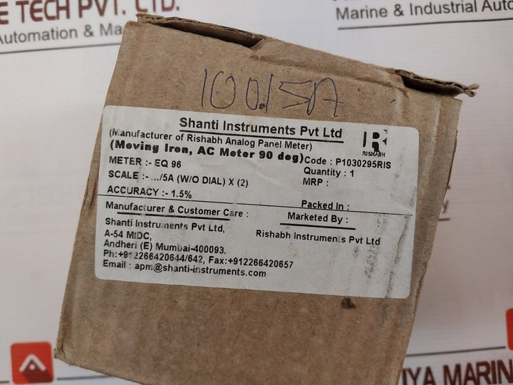 Rishabh Eq 96 Ac Analog Panel Ammeter 0-100/200A 100/5A G Q 52072