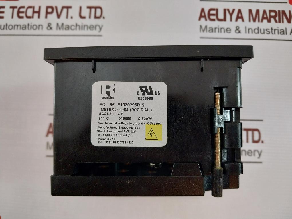 Rishabh Eq 96 Ac Analog Panel Ammeter 0-100/200A 100/5A G Q 52072