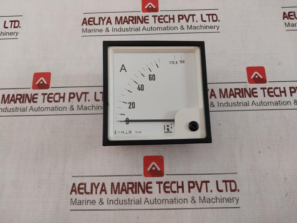 Rishabh Eq 96 Ac Ammeter 0-112.5/150A 75/5A 850V 600V -10 To +55 C/0-40 C
