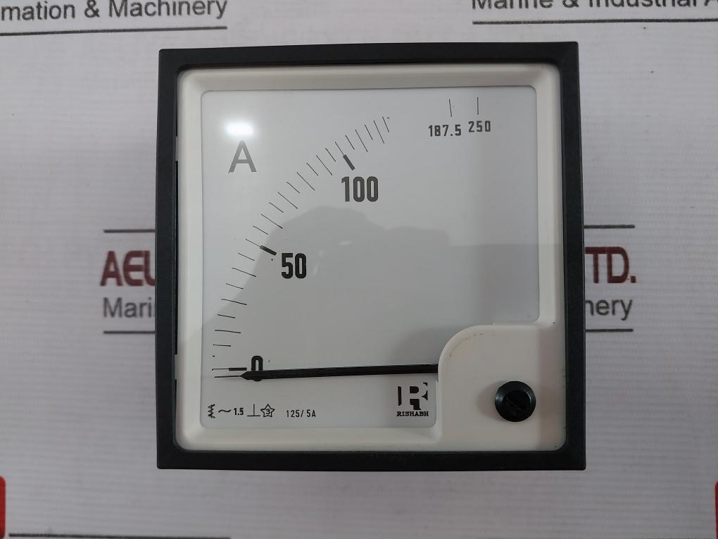 Rishabh Eq96 Ac Ammeter 0-125/250A 600V Sacc02134686 E236986 2000M