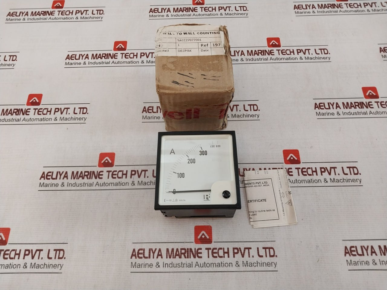 Rishabh Eq 96 Ac Ammeter 0-450/600A 300/5A 650V 600V -10 To +55 C/0-40 C