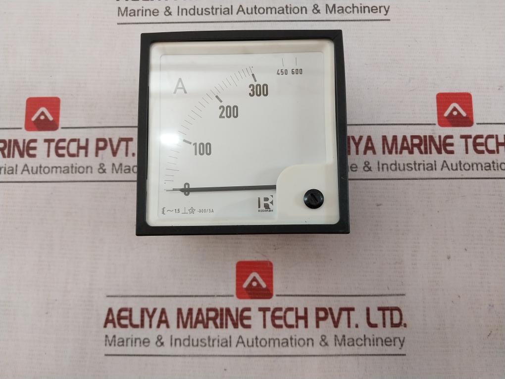 Rishabh Eq 96 Ac Ammeter 0-450/600A 300/5A 650V 600V -10 To +55 C/0-40 C