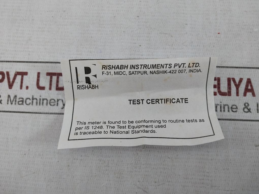 Rishabh Eq96 Ac Ammeter 0-75/150A 75/5A 850V Sacc27077001 -10 To +55 C/0-40 C