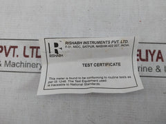 Rishabh Eq96 Ac Ammeter 0-75/150A 75/5A 850V Sacc27077001 -10 To +55 C/0-40 C