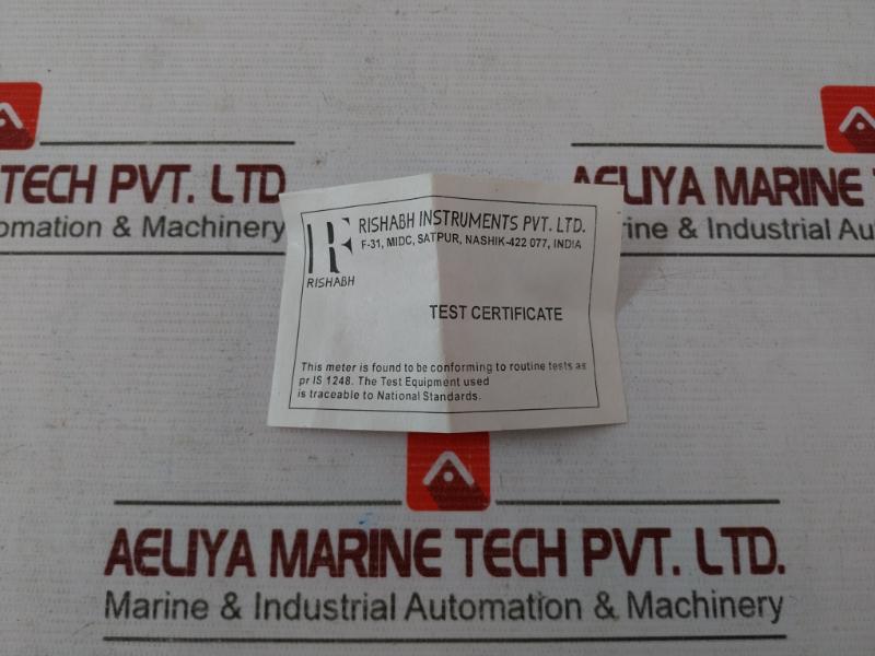 Rishabh Eq 96 Ac Ammeter 12094 0-300/600A 300/5A S8 K 020990 Q 2097