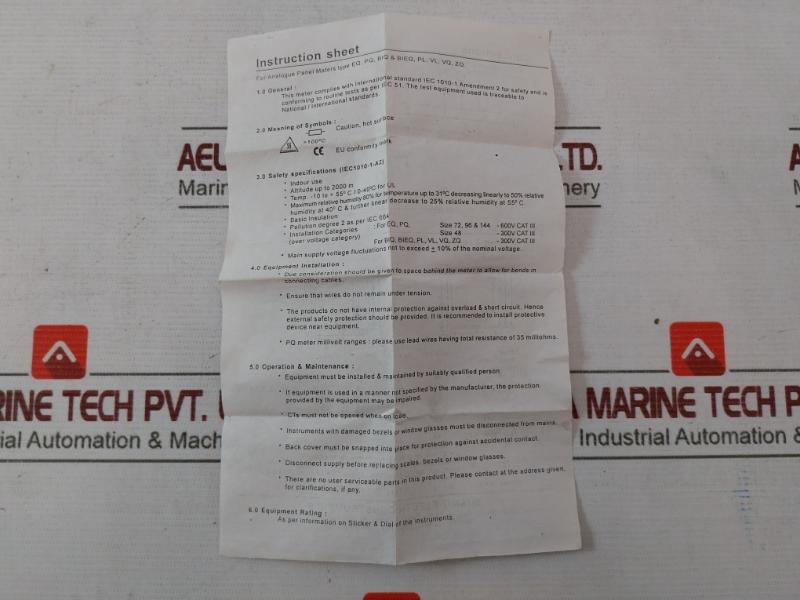 Rishabh Eq 96 Ac Ammeter 12094 0-300/600A 300/5A S8 K 020990 Q 2097