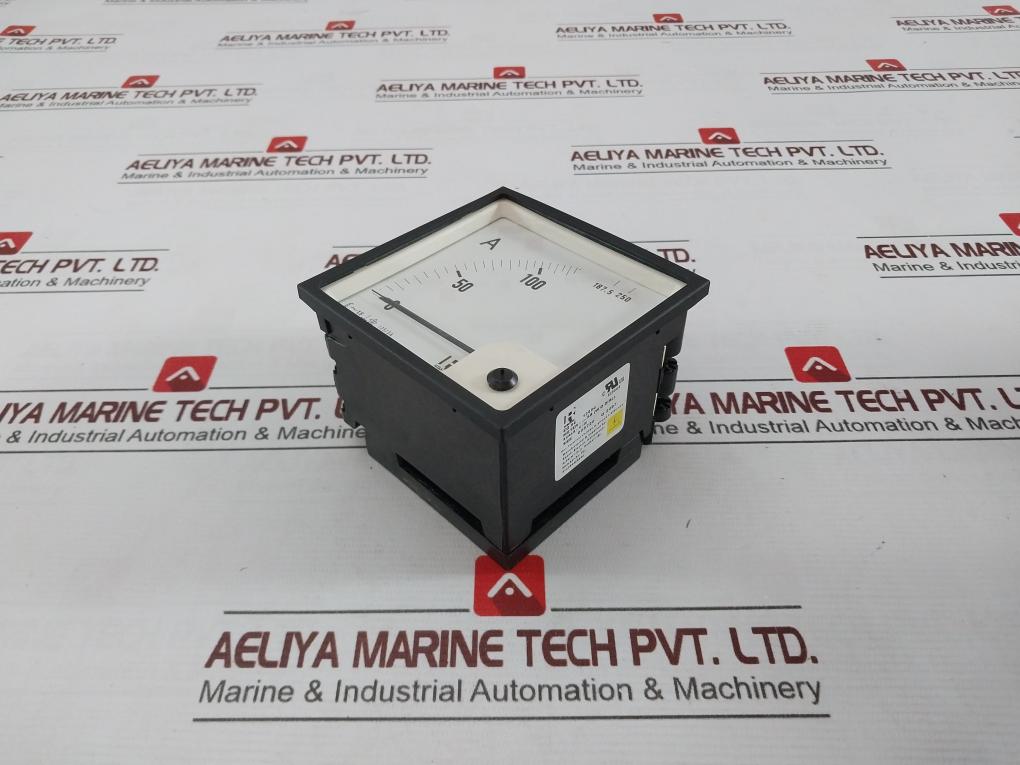 Rishabh Eq96 Ac Ammeter 125/5A S8E 009720 Q 2097 E236986 600V