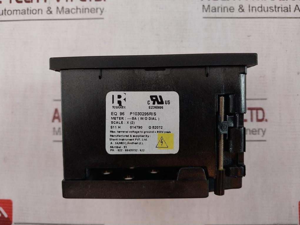 Rishabh Eq 96 Ac Ammeter P1030295Ris 850V 0-150/200A 100/5A 600V 2000M