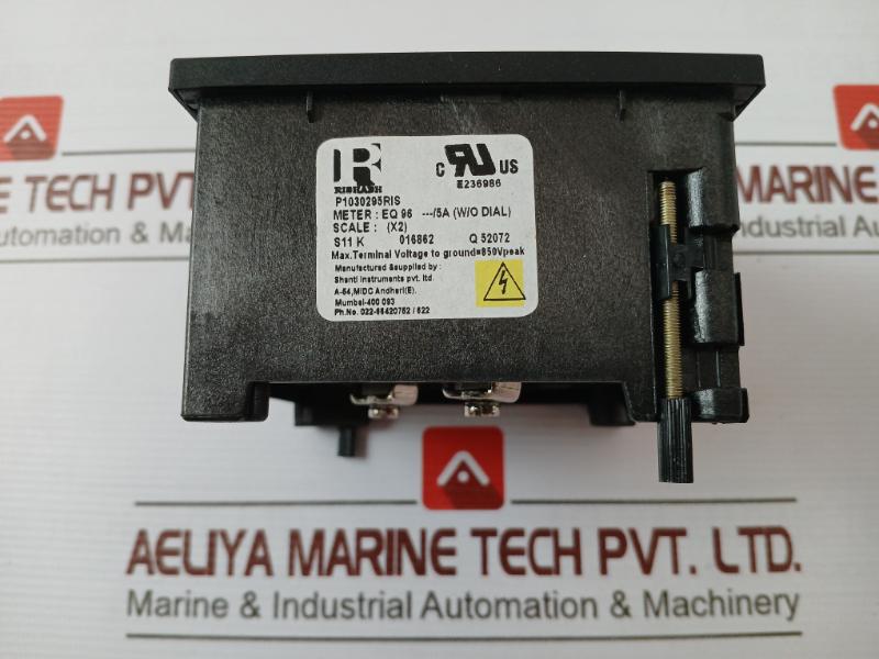 Rishabh Eq 96 Ac Ammeters And Voltmeter 5A (W/O Dial) 850V Peak 0-75/150A