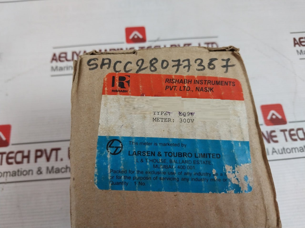 Rishabh Eq96 Ac Analog Voltmeter 0-300V Sacc28077367