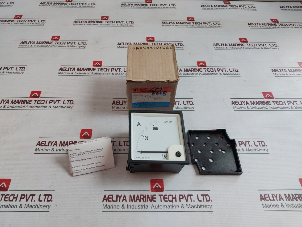 Rishabh Eq96 Ac Analog Voltmeter Sacc02134686 0-125/250A E236986