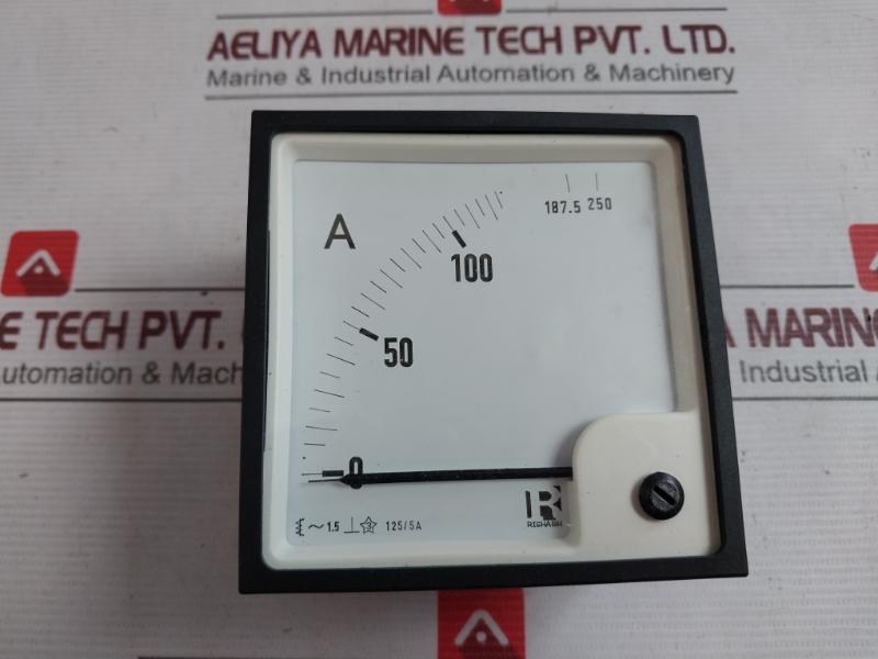 Rishabh Eq96 Ac Analog Voltmeter Sacc02134686 0-125/250A E236986