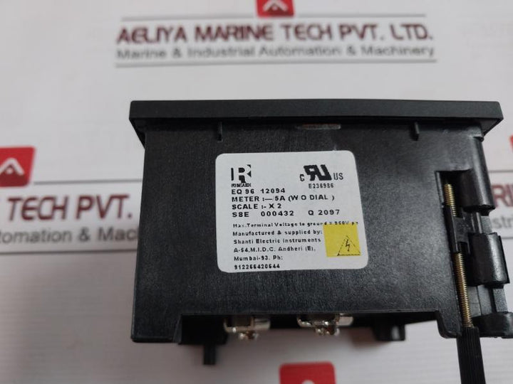 Rishabh Eq 96 Ammeter 850V E236986 0-125/250 A