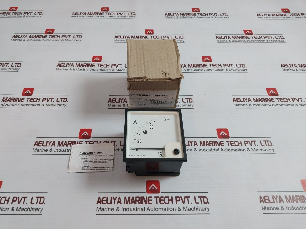 Rishabh Eq 96 Ammeter P1030295Ris 5A 850V Peak Sacc27077001 (W/O Dial)