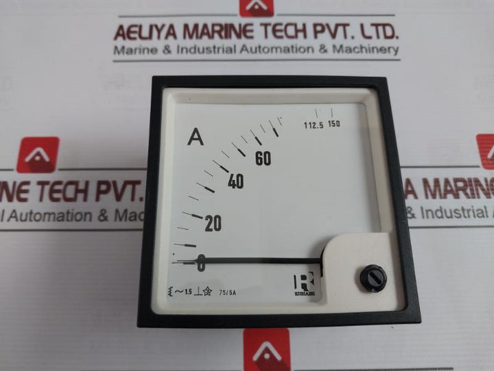 Rishabh Eq 96 Ammeter P1030295Ris 5A 850V Peak Sacc27077001 (W/O Dial)