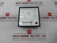 Rishabh Eq 96 Ampere Panel Meter 5A Without Dial Scale X2 0-125/250A