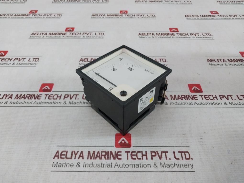 Rishabh Eq 96 Ampere Panel Meter 5A Without Dial Scale X2 0-125/250A
