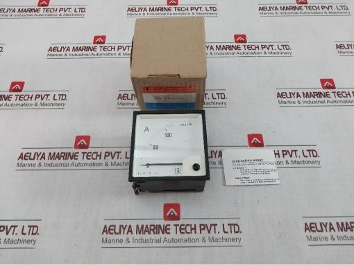 Rishabh Eq96 Ampere Panel Meter 5A Without Dial Scale X2 600V