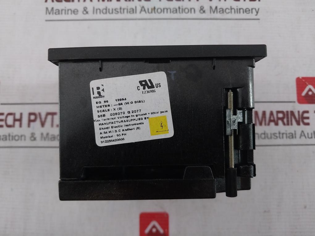 Rishabh Eq 96 Ampere Panel Meter Scale X (2) S8B 008070 Q 2077
