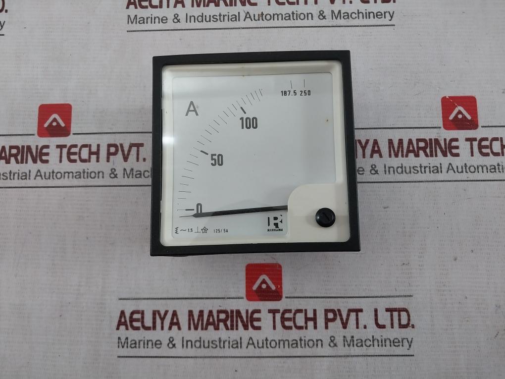 Rishabh Eq 96 Ampere Panel Meter Scale X (2) S8B 008070 Q 2077