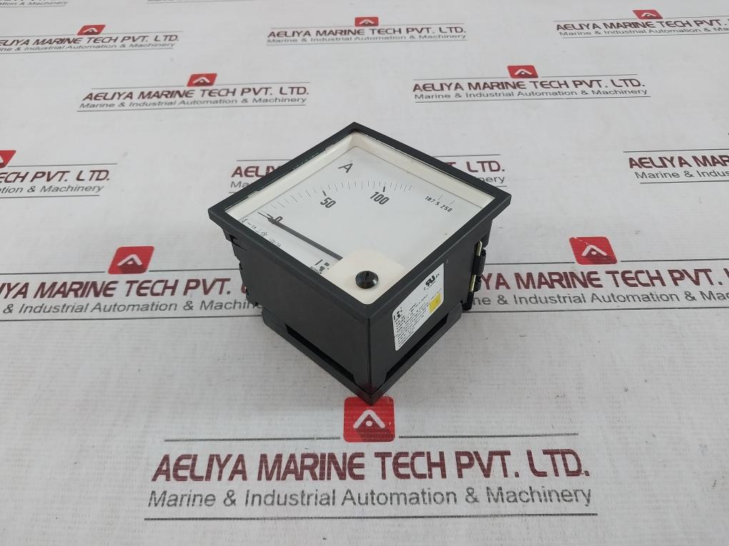 Rishabh Eq 96 Ampere Panel Meter Scale X (2) S8B 008070 Q 2077