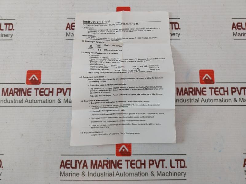 Rishabh Eq 96 Analog Ac Ammeter Sacc27077357 0-100/200A, 100/5A 850V P1030295Ris