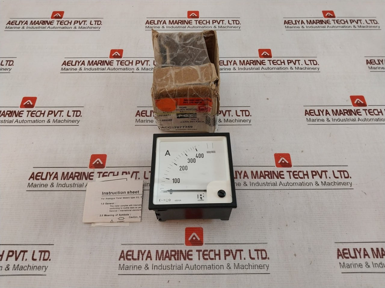 Rishabh Eq96 Analog Meter Voltage Without Dial 0-400/800A 400/5A