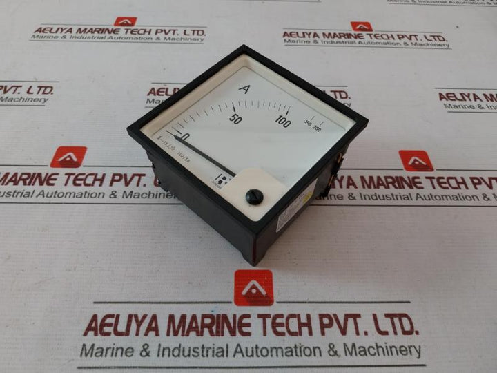 Rishabh Eq 96 Analog Panel Ammeter 0-100/200A 100/5A 850V Peak