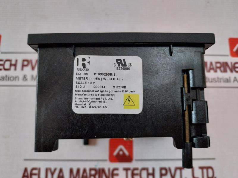 Rishabh Eq 96 Analog Panel Ammeter 0-100/200A 100/5A 850V Peak