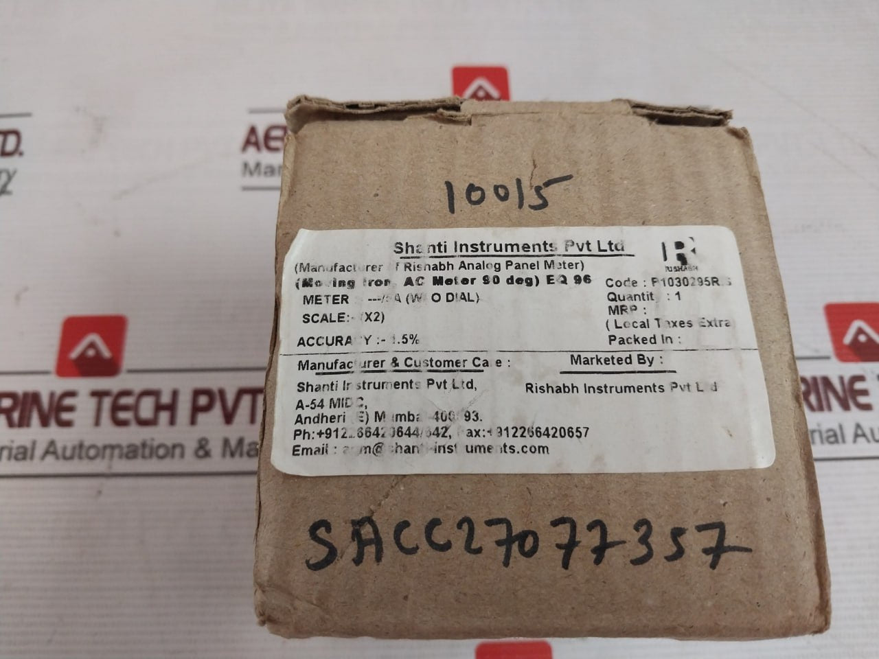 Rishabh Eq 96 Analog Panel Ampere Meter P1030295Ris 100/200A Sacc27077357