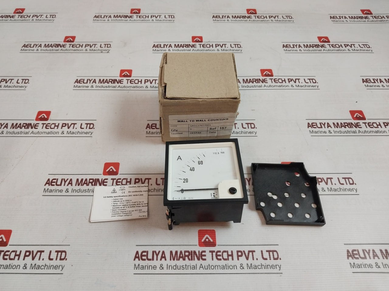 Rishabh Eq 96 Analog Panel Ampere Meter P1030295Ris 75/150A Sacc27077001