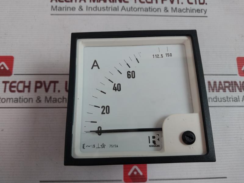 Rishabh Eq 96 Analog Panel Ampere Meter P1030295Ris 75/150A Sacc27077001