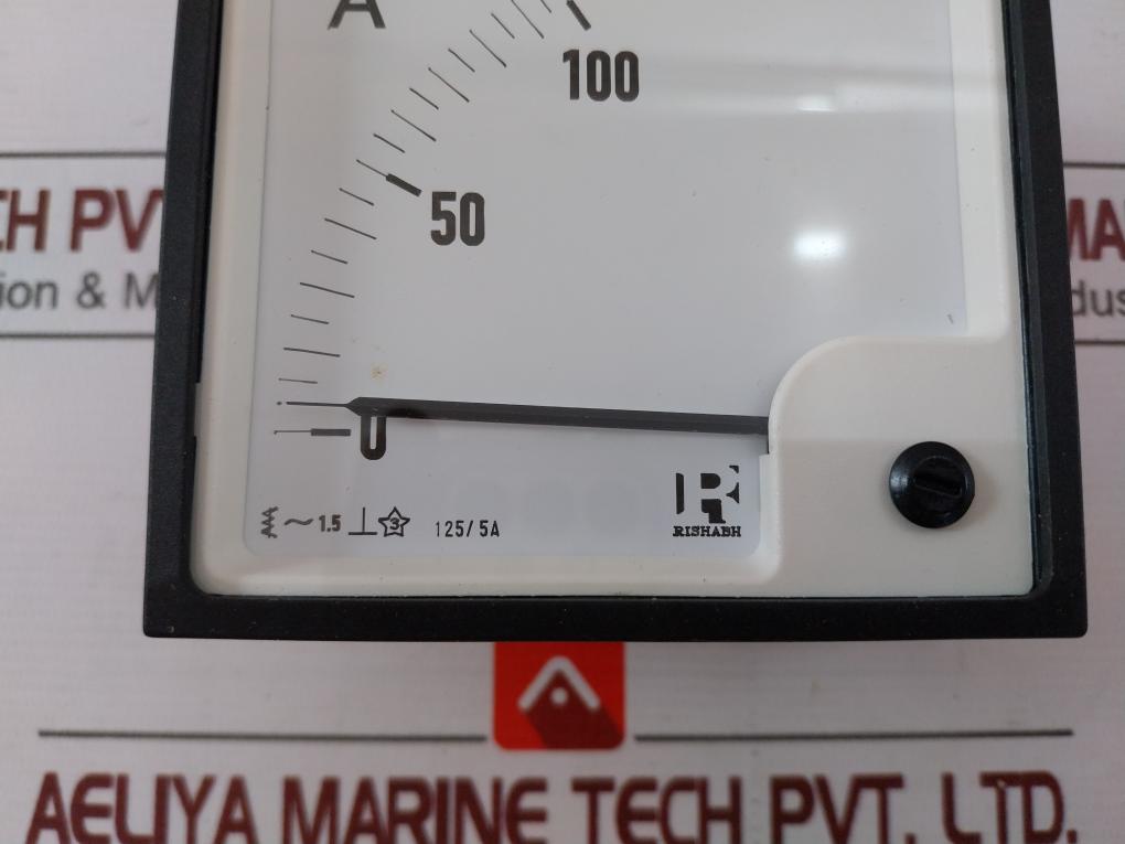 Rishabh Eq96 Analog Panel Meter Sc 088126 125/5A 600V (Without Dial)