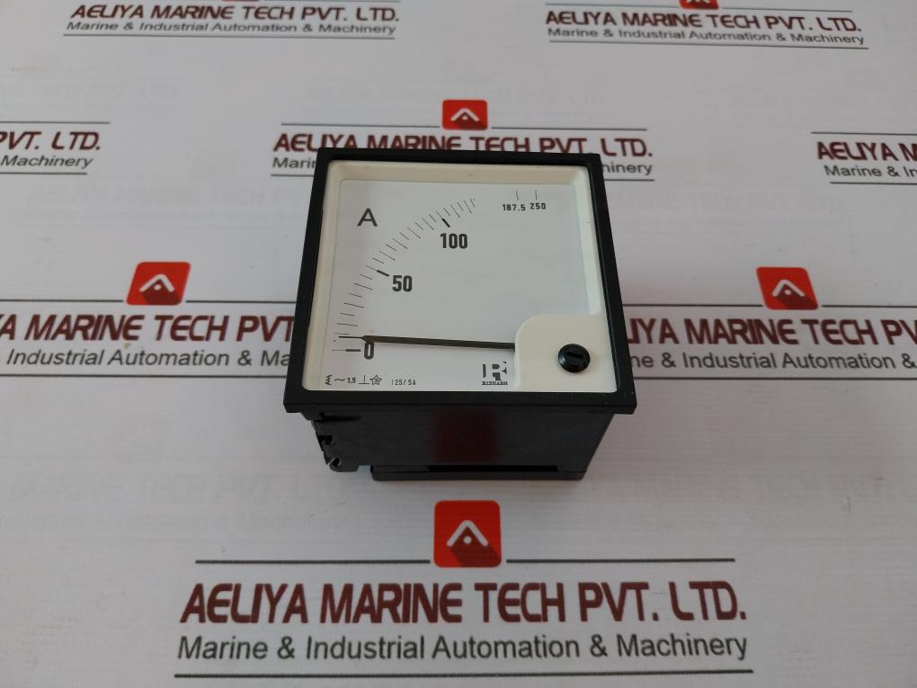 Rishabh Eq96 Analog Panel Meter Sc 088126 125/5A 600V (Without Dial)