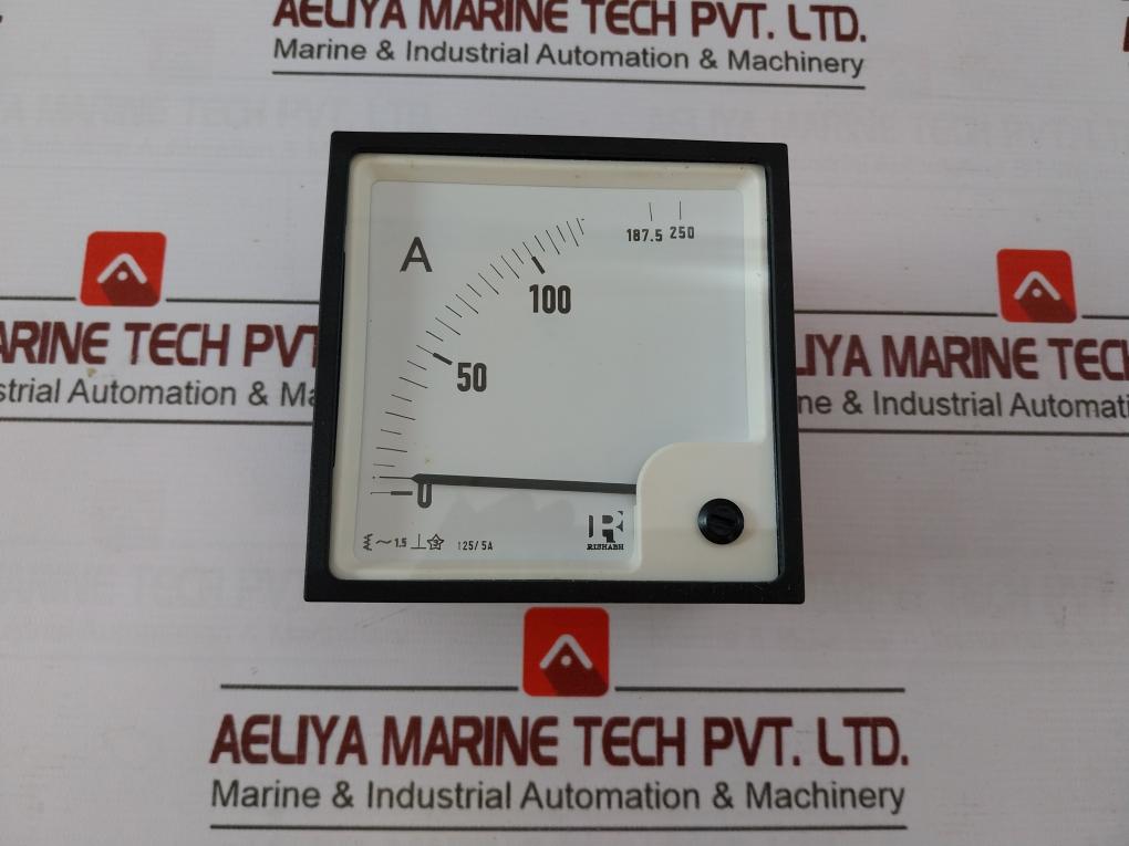 Rishabh Eq96 Analog Panel Meter Sc 088126 125/5A 600V (Without Dial)