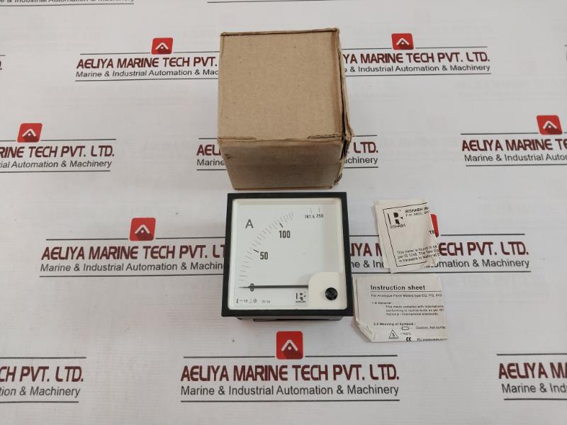 Rishabh Eq96 Analog Voltmeter 125/250A S6H 023652 Q2077